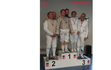 MARIE-THERESE ET ALBAN SONT CHAMPION DE FRANCE DES MAITRES D'ARMES !
