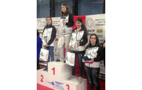 Podium complet pour les filles à l'épée !!!